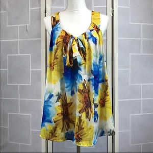 Lane Bryant Floral Bow Tie Tank Size 18/20